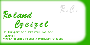 roland czeizel business card